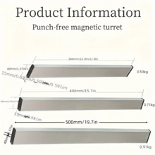 1 Piece 304 Stainless Steel Magnet Knife Holder Kitchen No-Punch Knife Holder Kitchen Knife Holder Magnetic Knife Holder - 銀色 - 查看 5