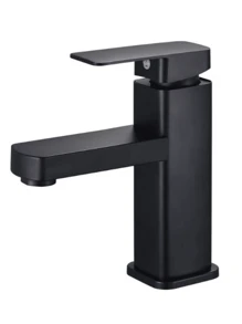 1PC Square Stainless Steel Faucet Bathroom Sink Faucet Single Handle 1 Hole Or 3 Holes Deck Mount Vessel Sink Faucet Modern RV Bathroom Vessel Basin Faucet (Chrome, Black,Gold,Selectable)