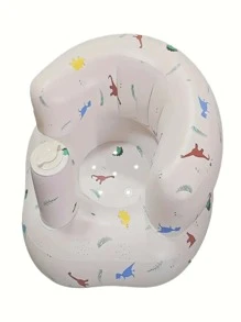 Foldable Portable Baby Bath Seat With Anti-Fall Design And Inflatable Sofa For Learning And Playtime Baby Toys
