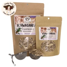 Witchy Pooh's Ashwagandha Tea, Cut & Sifted Root, Caffeine Free - 1盎司 - 查看 9