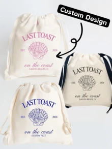 1 件“海岸最后祝酒”派对礼品袋、海岸主题派对、“海岸最后祝酒”单身派对、海滩派对礼品袋、婚礼回礼 - 彩色 - 查看 2