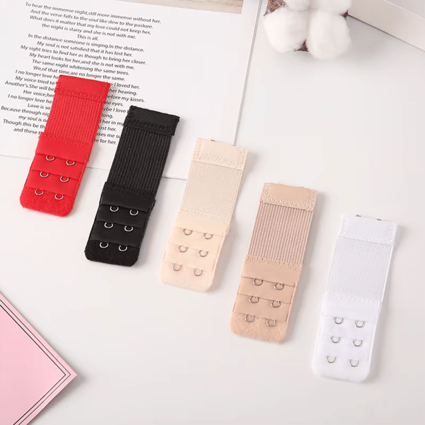 1/2/3 pièces Rallonge de soutien-gorge élastique avec crochets, sangle de rallonge de soutien-gorge, fermoirs de lingerie pour les dames. Entretien corporel pour le voyage, le sport et l'extérieur