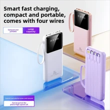 20W abnehmbares Kabel Spiegel Powerbank mit großer Kapazität, unverzichtbar für Geschäftsreisen und Reisen