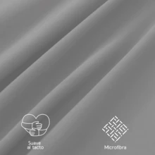 2-Pack Microfiber Flat Sheets For Single, Double, And King Beds - Grey King Size - View 4