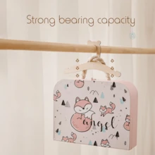 5/15/20pcs Wooden Bear Shaped Clothes Hangers, 22.8cm/9 Inch Linden Wood Plywood Hangers, Suitable For Shirts, Pants, Skirts - Multicolor - View 7