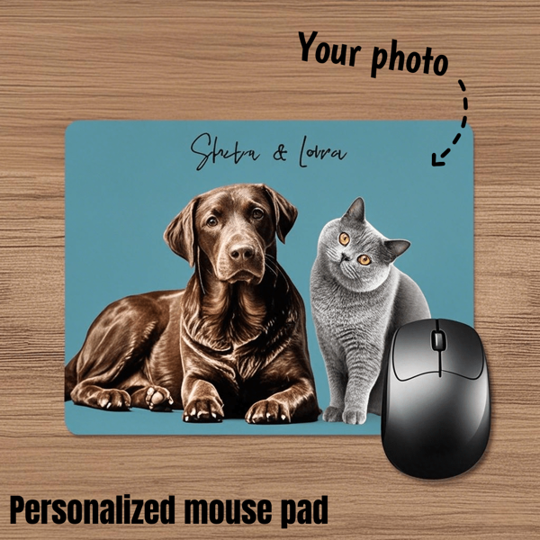Alfombrilla de ratón personalizada con foto de mascota, personalizada con nombre/patrón, tapete de escritorio extra grande, disponible en varios tamaños, con borde cosido, regalo de Navidad/graduación, alfombrilla de ratón para juegos, alfombrilla de ratón para oficina, útiles escolares, de vuelta al colegio