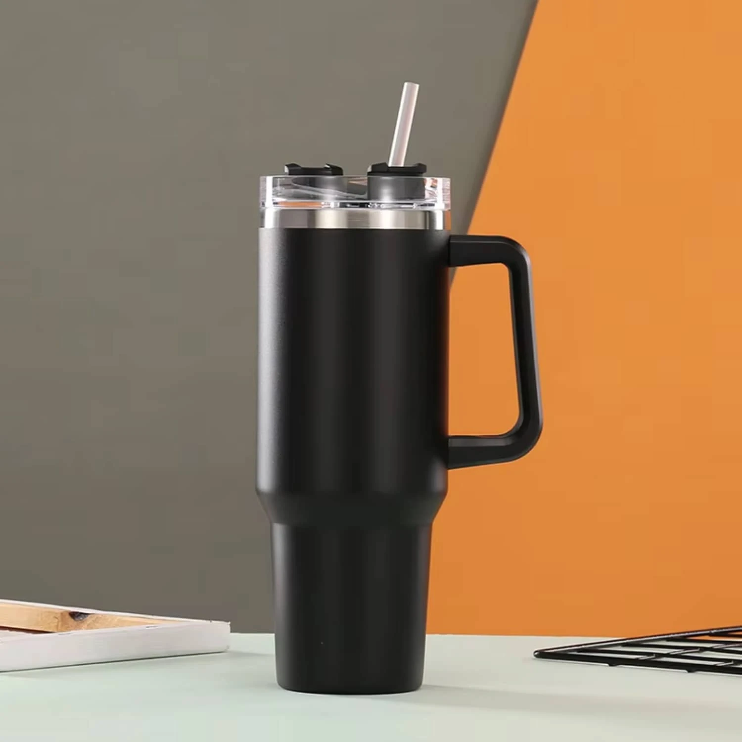 Vaso Térmico Termo De Acero Inoxidable Calor/frío Morek 40oz Vaso Térmico Jumbo para Café Té Agua Deportes Portátil Duradero Mantiene Temperatura Reutilizable Travel