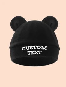 1 pieza Gorro de bebé suave y cómodo personalizado, adecuado para uso diario de recién nacidos niños y niñas de 0 a 3 meses - muchos - Ver 7