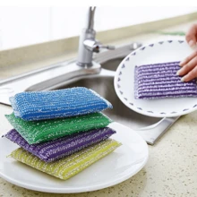 4 Stück/8 Stück wiederverwendbare beidseitig verwendbare Schwamm-Geschirrtücher, dicke Schwamm-Scheuerpads zum Abwasch, Haushalts-Küchenreinigungswerkzeug
