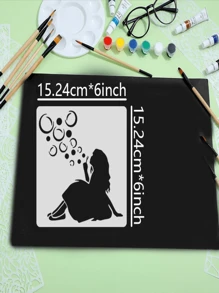 Handmade Character Template Set - Rubber Transparent Seal, Used For Handmade Photo Albums, Card Making, Photo Albums, Art Decoration - Transparent Impression, With Various Designs.,Back To School,School Supplies