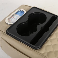 Adjustable Height & Phone Holder Car Armrest Pad - PU Leather, Ergonomic Design, Driving Comfort, Fatigue Relief For Most Vehicles