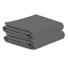2-Pack Microfiber Flat Sheets For Single, Double, And King Beds - Grey King Size - View 2