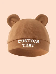 1 pieza Gorro de bebé suave y cómodo personalizado, adecuado para uso diario de recién nacidos niños y niñas de 0 a 3 meses - muchos - Ver 15