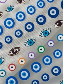 A New Personalized And Creative Blue Eye Nail Art Sticker With Embossed Cartoon Evil Eyes, Suitable For Personal DIY And Diary Decoration - Multicolor - View 6