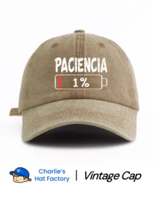 1 件 PACIENCIA 印花水洗棒球帽，经典休闲时尚复古柔软吸汗带可调节尺寸轻便百搭复古老爹帽，适合户外运动日常穿着派对度假送给家人和朋友的完美礼物 - PACIENCIA - 查看 19