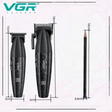 VGR Hair Clipper Professional Hair Trimmer Adjustable Barber Rechargeable Hair Cutting Machine 9000 RPM Trimmer For Men V-640