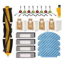 Acessórios de substituição para aspirador de pó Ecovacs Deebot N7/T9/N8 Pro/T8+/T8 AIVI/T8 Max/N8/ N8 Plus 920 950 Peças de reposição Filtro HEPA Escova principal/escova de rolo Escova lateral Pano de esfregão/pano de esfregão Saco de pó