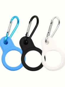 Bộ móc treo bình nước bằng thép không gỉ và silicon di động cho thể thao ngoài trời, đi bộ đường dài, cắm trại - Đen, nhiều màu sắc Đồ dùng du lịch thiết yếu Phụ kiện du lịch Kỳ nghỉ hè Kỳ nghỉ trở lại trường - Nhiều màu - Xem 5