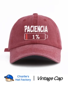 1 件 PACIENCIA 印花水洗棒球帽，经典休闲时尚复古柔软吸汗带可调节尺寸轻便百搭复古老爹帽，适合户外运动日常穿着派对度假送给家人和朋友的完美礼物 - PACIENCIA - 查看 10