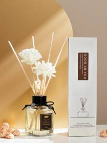 1.69 Ounce Scented Reed Diffuser Set - Rectangular Glass Bottle With Rattan And Aoi K ō Hana For Home, Hotel Fragrance, Indoor And Bathroom - Long-Lasting Air Freshener, Toilet Deodorizer, No Electricity Required