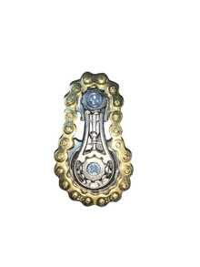 1 件不锈钢齿轮链，创意轮设计，成人减压手指玩具，精密机械旋转器，烦躁玩具，有助于集中注意力和放松，办公室玩具 | 精致的设计 | 耐用的手指陀螺，手指陀螺玩具 - 彩色 - 查看 8