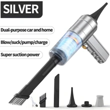 High Power Cordless Handheld Vacuum Cleaner - Multi-Functional Dust Vacuum Cleaner For Home And Car - USB Charging, Includes Accessory Kit, Cleaning Brush, Carpet Cleaner, Cleaner For All Household Cleaning