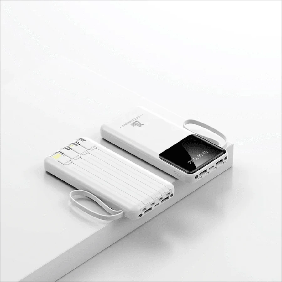 20W abnehmbares Kabel Spiegel Powerbank mit großer Kapazität, unverzichtbar für Geschäftsreisen und Reisen