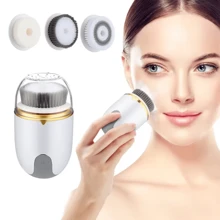 Multifunctional Electric Facial Cleansing Brush, Deep Cleaning Face Wash Tool, Household Facial Brush,Rechargeable With 300mAh Lithium Polymer Battery, USB Charging, For Women, Gift