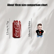 1个定制照片抱枕 - 家居装饰抱枕，情侣、男女朋友的理想礼物 - 适合情人节、圣诞节、感恩节、万圣节和其他节日