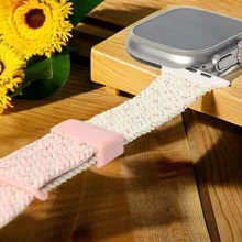 1 pieza Correa magnética de nailon elástica y colorida compatible con de 38mm, 40mm, 41mm, 42mm, 44mm, 45mm, 49mm para mujer y hombre, pulsera deportiva trenzada elástica de repuesto compatible con la correa del Serie 10 9 8 7 6 5 4 3 2 1 SE Ultra 1 y 2