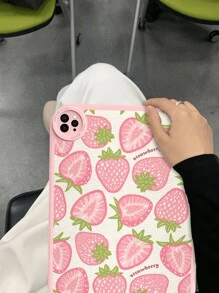 1 Peça Capa Protetora de Tablet Inspirada em Menina Floral Rosa Morango, Adequada para Tablet Matepad 10.4", Capa Protetora de Tablet IPad 10.2" de Couro Resistente a Choques de 360 Graus