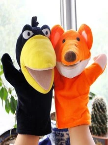 Este es un títere de mano familiar que se puede usar para jugar con amigos, utilizarlo en la escuela y realizar actuaciones en shows - Multicolor - Ver 4