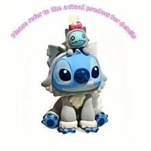 pokemon 1 pieza "Caja misteriosa de sorpresa de Disney Stitch - Juguete coleccionable de PVC imaginativo, adecuado para regalo de Navidad/Halloween/Pascua - Regalo del Día de San Valentín (Muñeca de Stitch con licencia oficial) Caja misteriosa de sorpresa loca - Muy apropiado para usar como decoración de coche, decoración de escritorio y pantalla, nueva muñeca, conjunto de juguetes queridos, la mejor opción para regalos festivos - Eid - Graduación