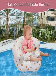 Foldable Portable Baby Bath Seat With Anti-Fall Design And Inflatable Sofa For Learning And Playtime Baby Toys