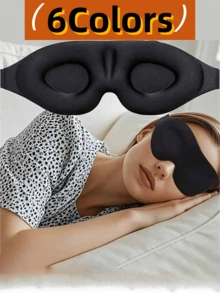 5pcs 3D Sleep Mask Natural Sleeping Eye Mask Eyeshade Cover Shade Eye Patch Women Men Soft Portable Blindfold Travel Eyepatch - Multicolor - View 2