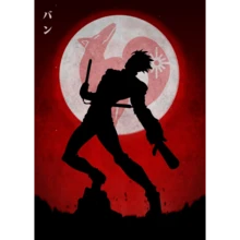 1 件日本动漫《七宗罪》帆布画儿童房客厅复古抽象艺术家居墙面装饰可选画框 - 彩色 - 查看 44