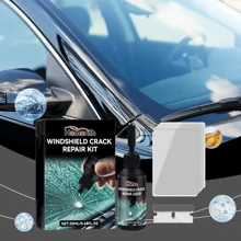 [Kit de réparation rapide] Kit de réparation des fissures de verre de voiture avec durcissement rapide Joint étanche en résine pour miroirs, kit complet pour tous types de verre, réparation de pare-brise, [Réparation étanche des fissures de verre] Kit de réparation des fissures de verre automobile, joint en résine étanche pour les miroirs, réparation rapide des éclats, kit complet pour tous les types de verre, kit de réparation de pare-brise, réparation de pare-brise