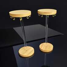 Soporte circular para exhibir collares, cadenas, joyería, pulseras, organizador de cuentas