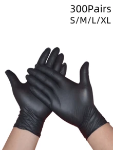 100 Pieces Of Disposable Gloves, Super Durable, Blue/Pink/Black/White/Purple Disposable Nitrile Latex Gloves, Suitable For Kitchen, Tattoo, Hair Dyeing, Pet Care, Beauty Salon And Home Cleaning, Multi-Purpose Disposable Gloves. Note The Packaging Method Of Bagged, Reason: Not Easily Damaged During Transportation.