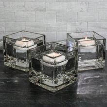 10/20/40pcs Small Floating Candles, Waterproof Wax Material, Stable Floating On Water, Long Lasting Burn Time With Little Smoke & Smell, Create Dreamy Candlelight Atmosphere For Wedding & Party, Ideal For Decorating Tabletop, Glass Container Or Water Scenery - White - View 5