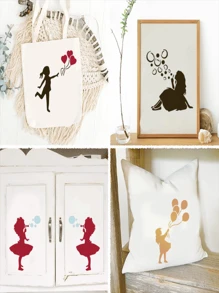 Handmade Character Template Set - Rubber Transparent Seal, Used For Handmade Photo Albums, Card Making, Photo Albums, Art Decoration - Transparent Impression, With Various Designs.,Back To School,School Supplies