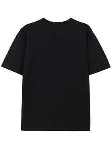 Toronto Canada Cityscape Pattern T-Shirt - 100% Cotton Regular Fit Short Sleeve, Featuring Bright CN Tower And Starry Night Design, Unisex Casual Wear, Suitable For Gifting To Parents And Friends (S-XXXL, Black), Canadian T-Shirt, Medium Elastic Fabric, Non-Transparent Material - Black - View 2