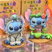 pokemon 1 pieza "Caja misteriosa de sorpresa de Disney Stitch - Juguete coleccionable de PVC imaginativo, adecuado para regalo de Navidad/Halloween/Pascua - Regalo del Día de San Valentín (Muñeca de Stitch con licencia oficial) Caja misteriosa de sorpresa loca - Muy apropiado para usar como decoración de coche, decoración de escritorio y pantalla, nueva muñeca, conjunto de juguetes queridos, la mejor opción para regalos festivos - Eid - Graduación