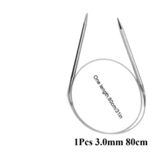 Professional 1/8Pcs Stainless Steel Knitting Needles Set - Versatile, Smooth, Comfort-Grip, Durable, Circular Weaving Essentials 2/2.5/3/4/5/6/7/8 Mm