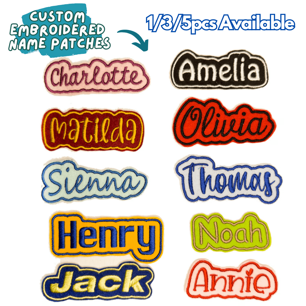 Individuelle 1/3/5 Stück bestickte Namensaufnäher - personalisierte Aufbügler/Aufnäher 3-6 Zoll für Jacken, Mützen, Muttertagsgeschenke. Individuelle bestickte Namensaufnäher - personalisierte Aufbügler/Aufnäher für Jacken, Mützen, Muttertagsgeschenke, Vatertagsgeschenke, Mehrzweck, Großer Stauraum, Vielseitig, Multifunktional, Farbig, Süß, Niedlich, Schlicht, Witzig, Kawaii, Y2K, Minimalistisch, Pendeln, Business Lässig, Basics, Individuell, Personalisiert, Einzigartig, Angepasst, Ideale Geschenke für Ihn, Ideale Geschenke für Sie, Ihre, Familie, Freunde, Freundin, für Jahrestage, für Geburtstage, für Feiertage/Urlaub, für Outdoor/Ausflüge/Reisen/Wandern/Stadion/Sport/Klettern, für Geschäft/Pendeln/Arbeit/Büro, Individualisierte Taschenzubehör
