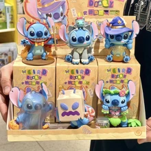 pokemon 1 pieza "Caja misteriosa de sorpresa de Disney Stitch - Juguete coleccionable de PVC imaginativo, adecuado para regalo de Navidad/Halloween/Pascua - Regalo del Día de San Valentín (Muñeca de Stitch con licencia oficial) Caja misteriosa de sorpresa loca - Muy apropiado para usar como decoración de coche, decoración de escritorio y pantalla, nueva muñeca, conjunto de juguetes queridos, la mejor opción para regalos festivos - Eid - Graduación