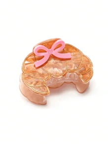 INS Style Creative Food Crab Clip, Korean Smile Bread/Crescent Hair Claw Small Acrylic Hair Clip, Summer Hair Clips Hair Jaw Clip Hair Clamps Hair Clutch Hair Catcher Clip