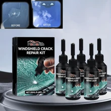 [Kit de réparation rapide] Kit de réparation des fissures de verre de voiture avec durcissement rapide Joint étanche en résine pour miroirs, kit complet pour tous types de verre, réparation de pare-brise, [Réparation étanche des fissures de verre] Kit de réparation des fissures de verre automobile, joint en résine étanche pour les miroirs, réparation rapide des éclats, kit complet pour tous les types de verre, kit de réparation de pare-brise, réparation de pare-brise
