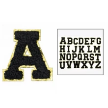 A-Z 4件組 30-40盎司杯子配件套組－配件套組，A字母吊飾、A水杯矽膠保護底座、A水杯字母貼紙，日常節日驚喜禮物（不含杯子） - 黑色 - 查看 5