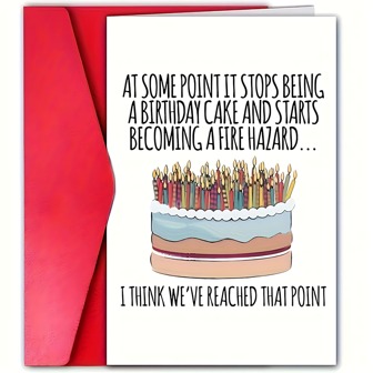 1pc, Greeting Card Birthday Banquet Gifts Card, Funny Gift Card For Family Friends Men/Women 10 12 20 30 40 50 60 70 80 90 Ages Gathering Friendship Gift Party Classmate Mister/Women Funny Vintage